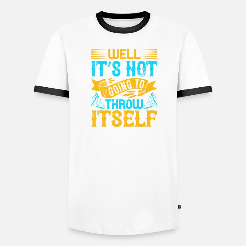 Nun, es wird sich nicht werfen Männer Kontrast-T-Shirt
