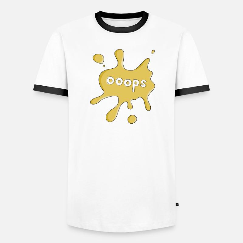 Fleck ooops Männer Kontrast-T-Shirt