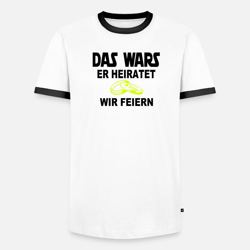 das wars - ringe 2-- Männer Kontrast-T-Shirt