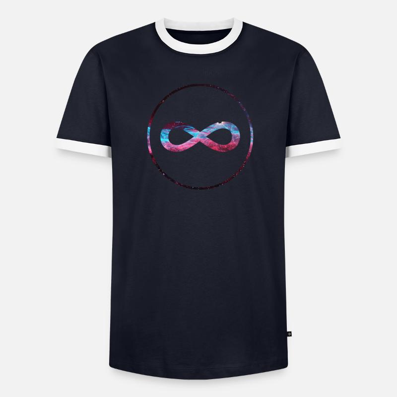 Infinity Männer Kontrast-T-Shirt