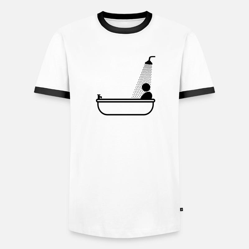 bathing - showering Men's Ringer Shirt