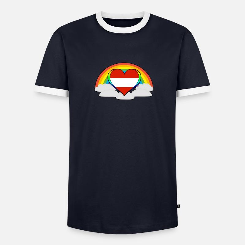Gift Rainbow Pride Pride Austria - Men's Ringer Shirt - undefined