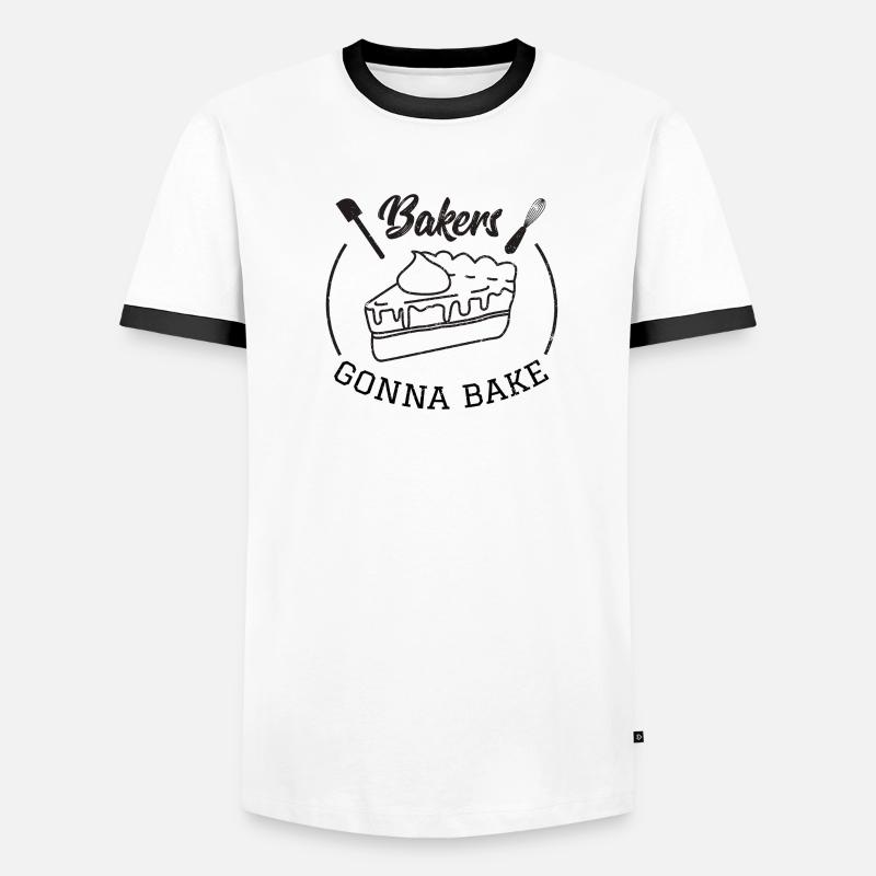 Backen Bäcker Bäckerin Kuchen Torte Geschenk idee Männer Kontrast-T-Shirt