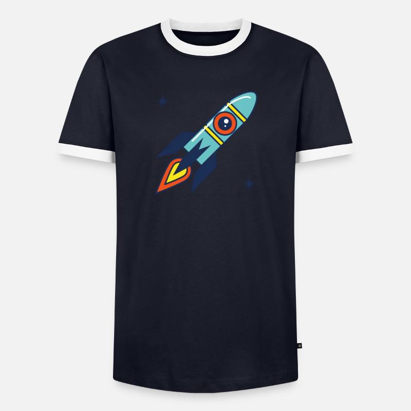 fusee T-shirt contrasté Homme