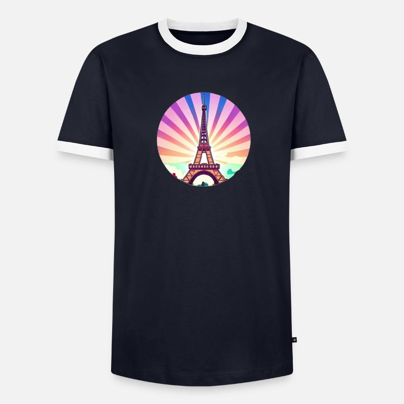 Eiffel Tower Men's Ringer Shirt