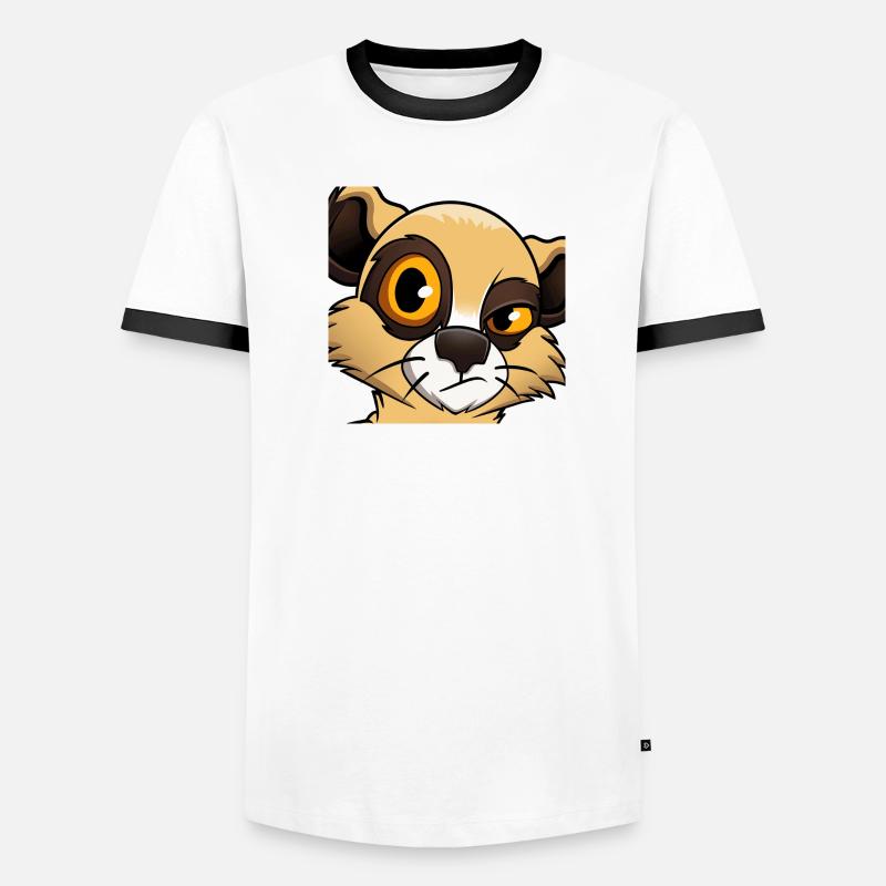 Suricate « Pas impressionné » T-shirt contrasté Homme