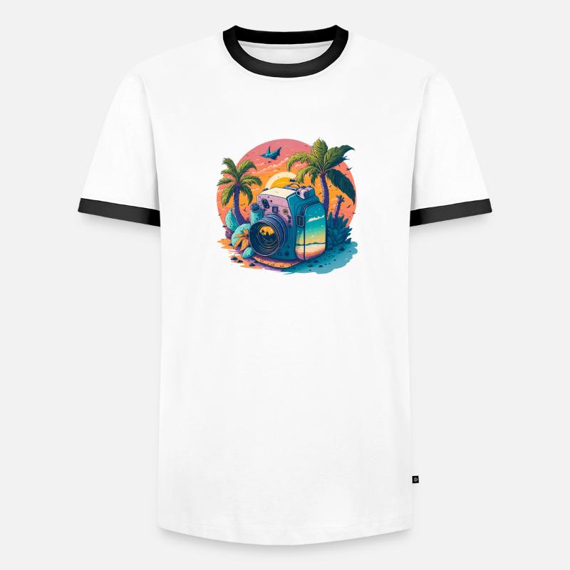 Vacances d’aventure T-shirt contrasté Homme