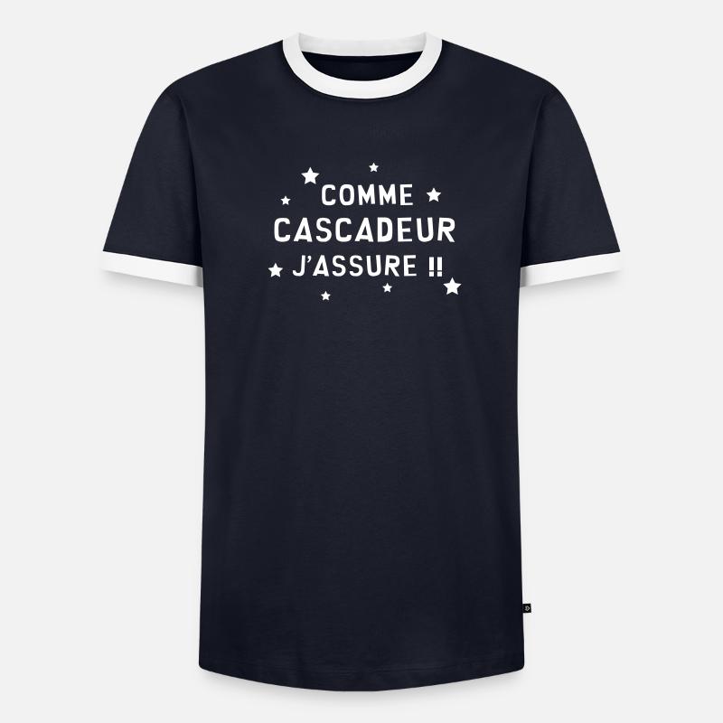 Cascadeur / Cascade / Voiture / Risque / Danger T-shirt contrasté Homme