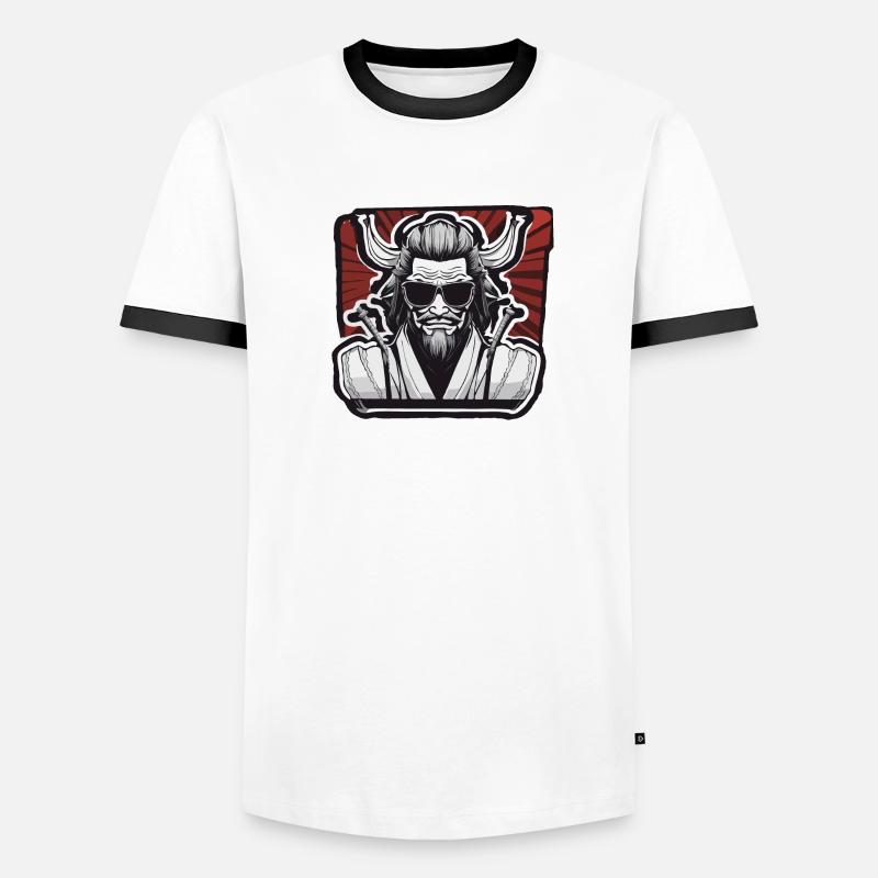 Samurai / Japanisch / Harakiri / Katana / Mann Männer Kontrast-T-Shirt