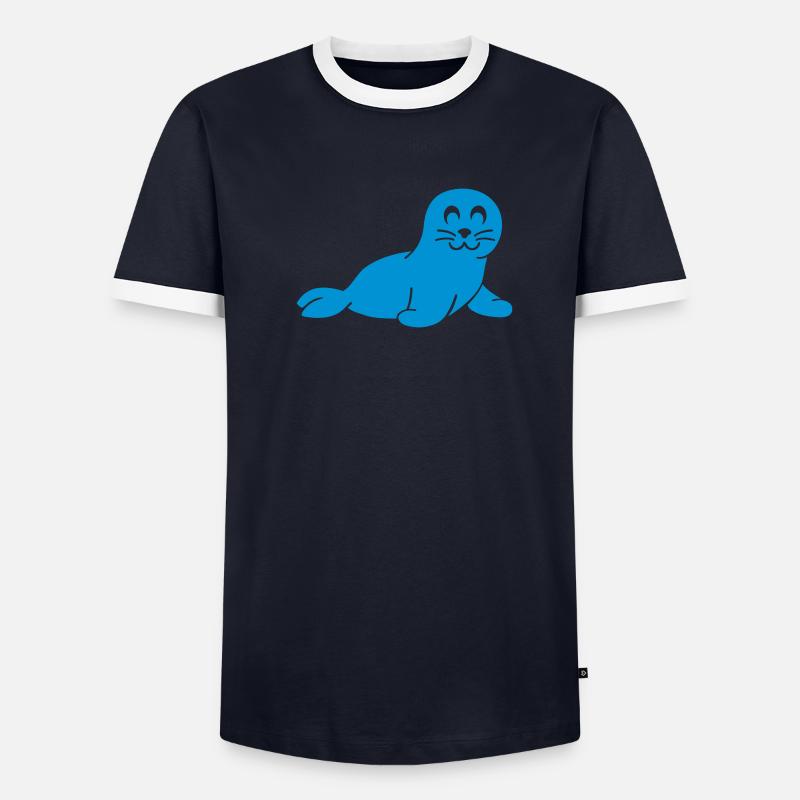 Robbe Männer Kontrast-T-Shirt