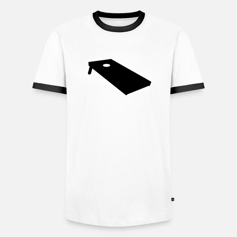 Cornhole Männer Kontrast-T-Shirt