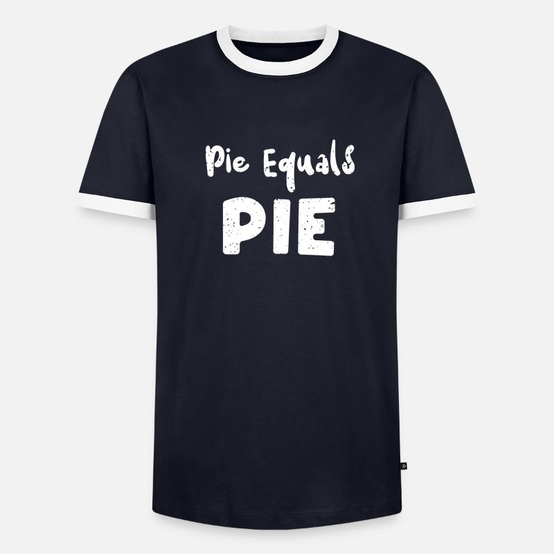 Pie Equals Pie - Math - Männer Kontrast-T-Shirt - undefined