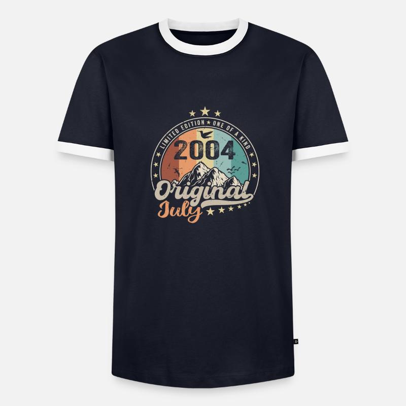 Juli 2004 Jubiläums-Geschenkidee Juli 2004 - Männer Kontrast-T-Shirt - undefined