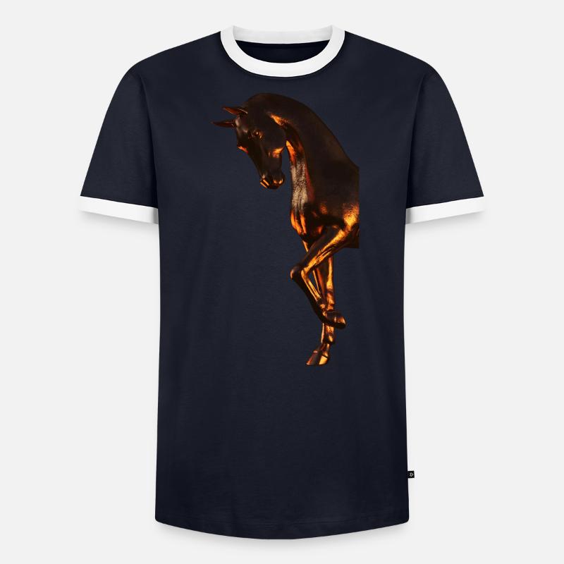 cheval de bronze T-shirt contrasté Homme