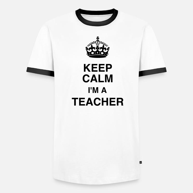 Ecole / Prof / Instit / Professeur / Maîtresse T-shirt contrasté Homme