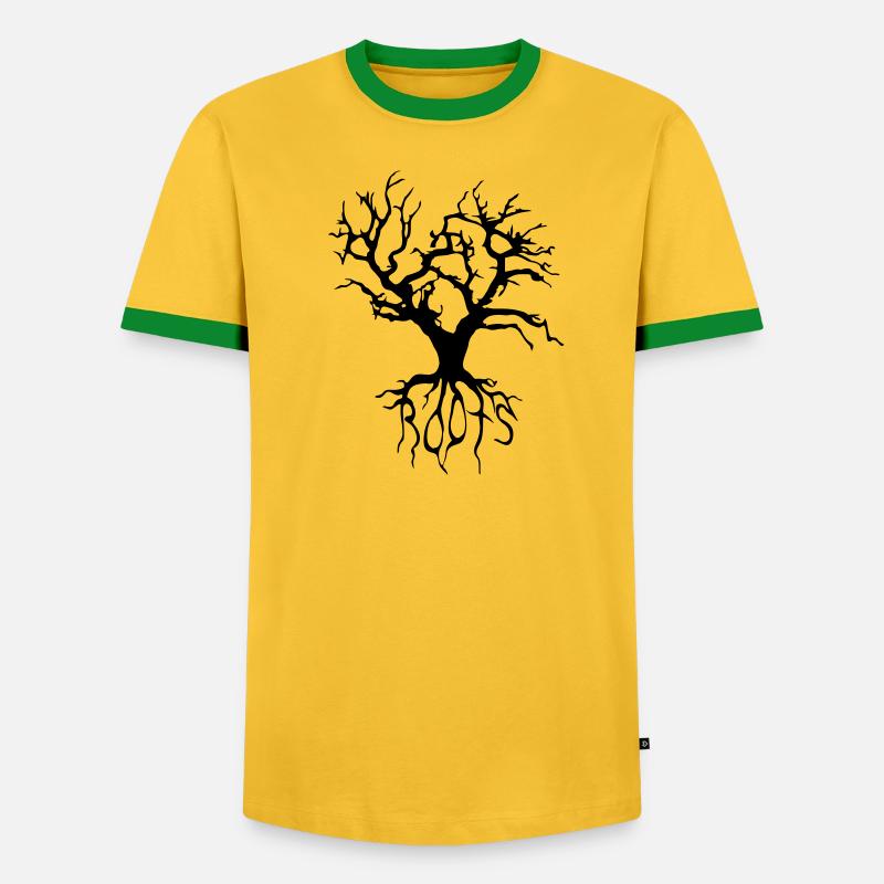 tree_vec_1 de - Männer Kontrast-T-Shirt - undefined