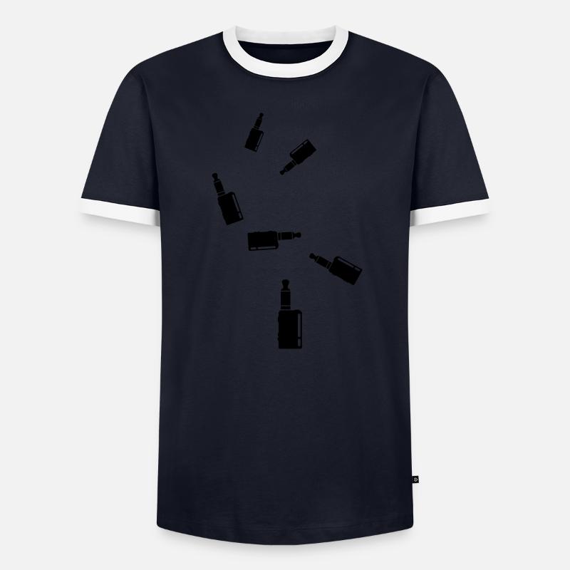 Silhouette de cigarette électronique T-shirt contrasté Homme