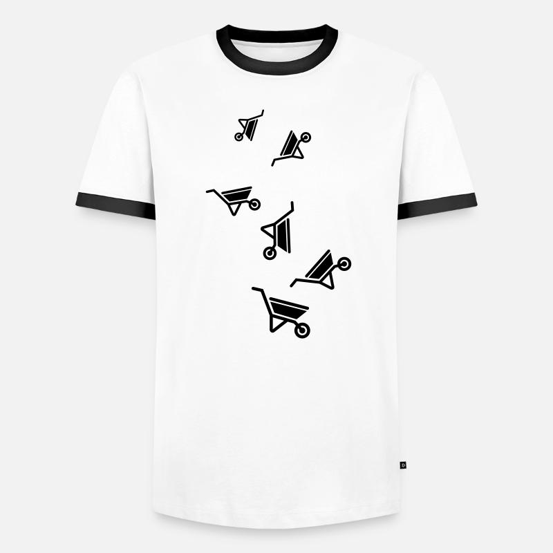 Symbole de brouette T-shirt contrasté Homme