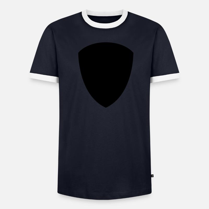 Shield de Männer Kontrast-T-Shirt