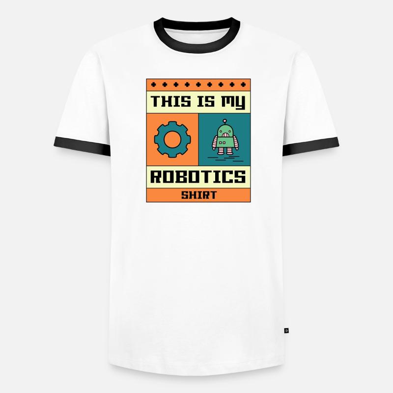 Robotics Engineer Mechanics Electro Student Men's Ringer Shirt