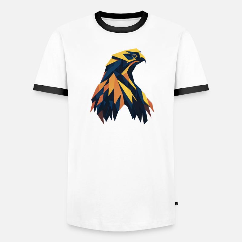 Abstract eagle Men's Ringer Shirt