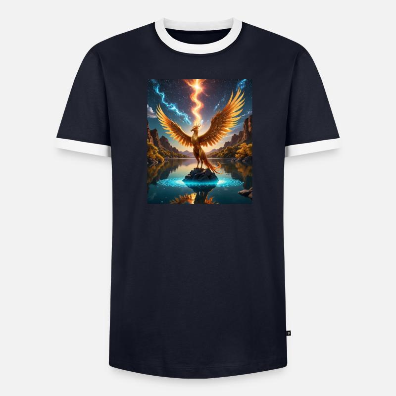 Chic Männer Kontrast-T-Shirt