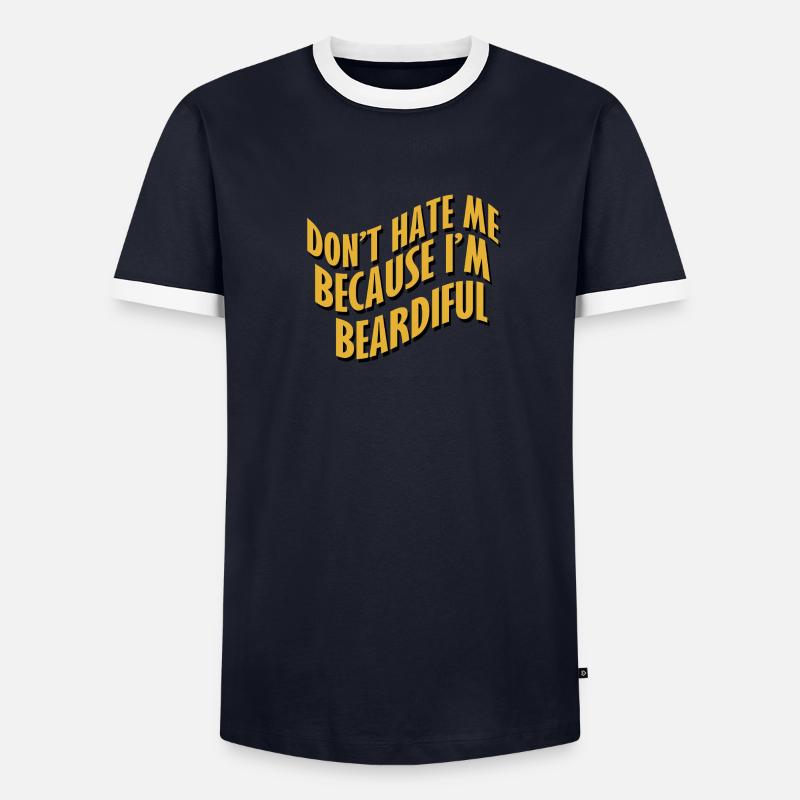 cadeau Bart Barträger Echtermann Poilu T-shirt contrasté Homme