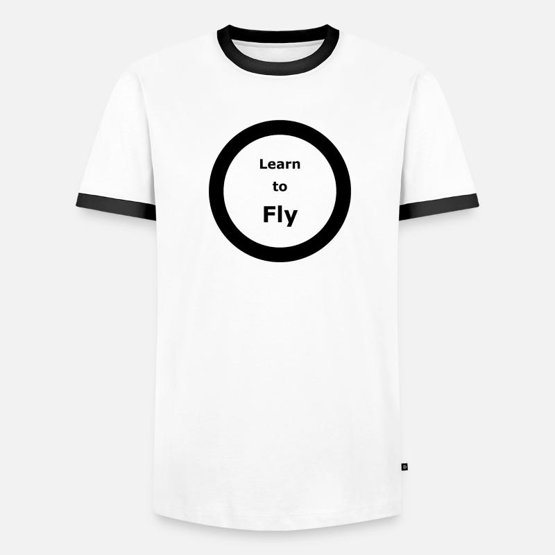 Template 3000x3000 CIRCLE Learn to Fly 2 Men's Ringer Shirt