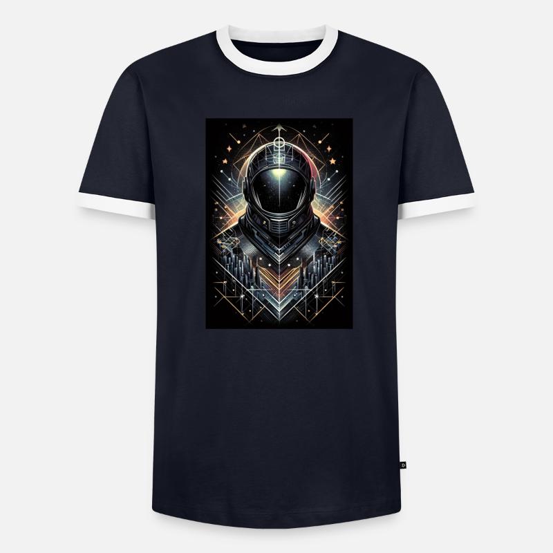 Astronaute T-shirt contrasté Homme