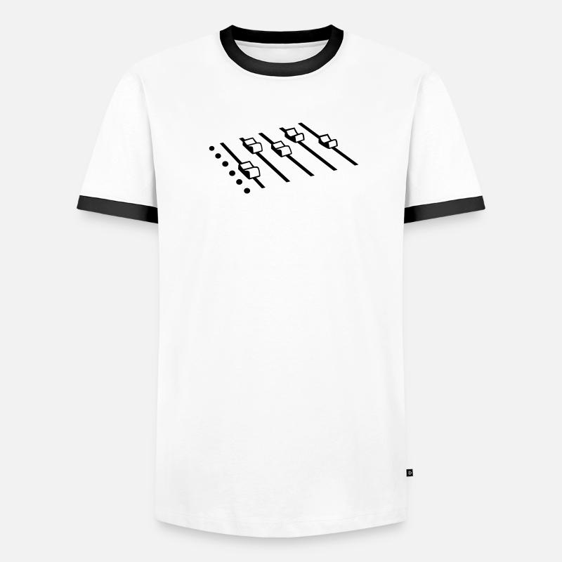 DJ Männer Kontrast-T-Shirt
