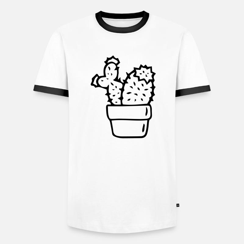 Cactus Cacti Gift Idea Men's Ringer Shirt