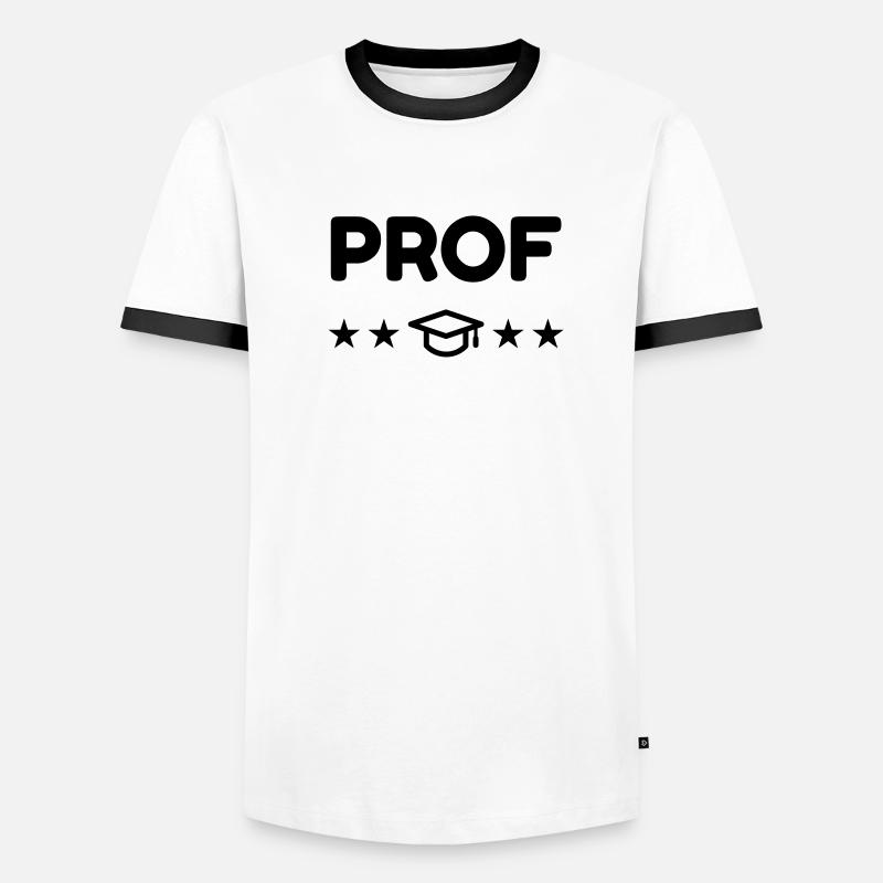 Ecole / Prof / Instit / Professeur / Maîtresse T-shirt contrasté Homme