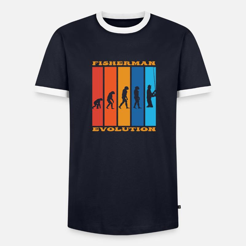 Angler Evolution - Men's Ringer Shirt - undefined