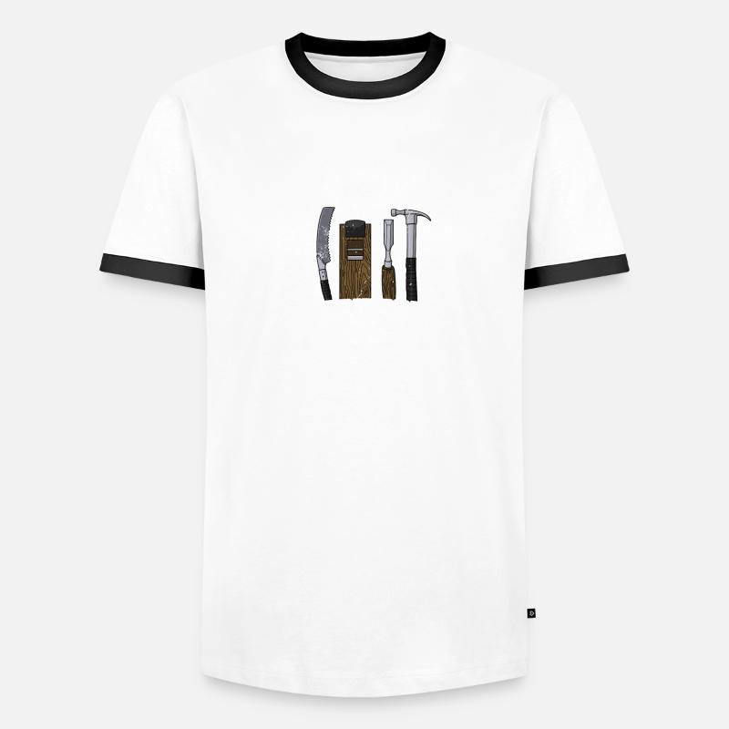 carpenter carpentry carpentry woodworker profession Men's Ringer Shirt