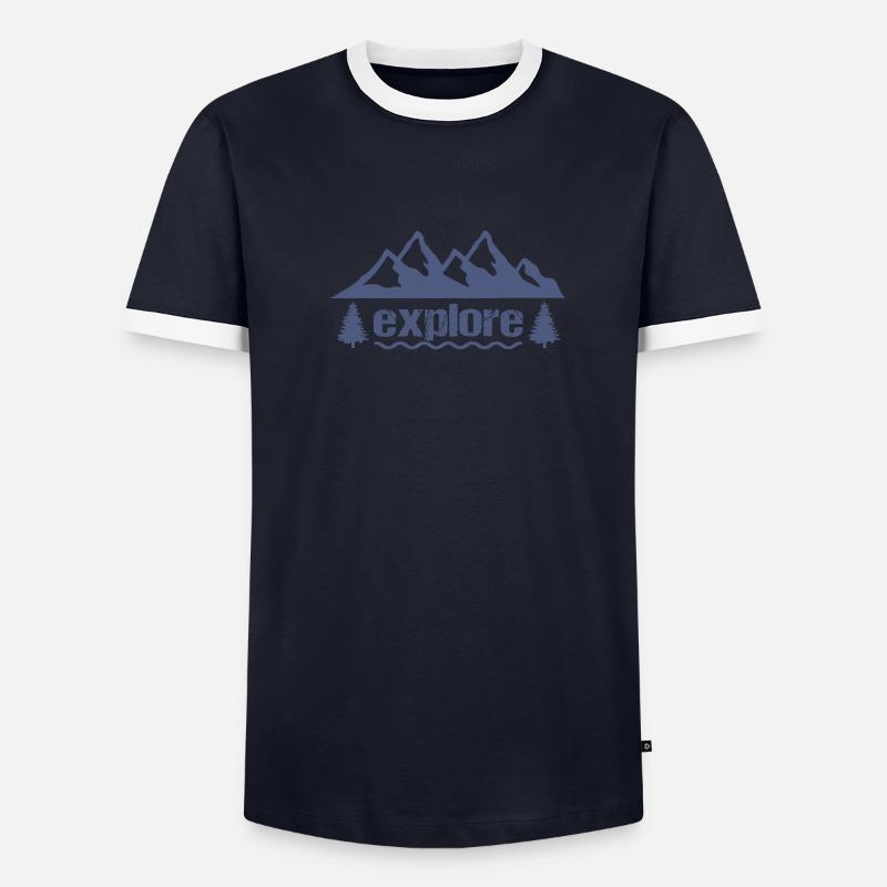 explorer T-shirt contrasté Homme