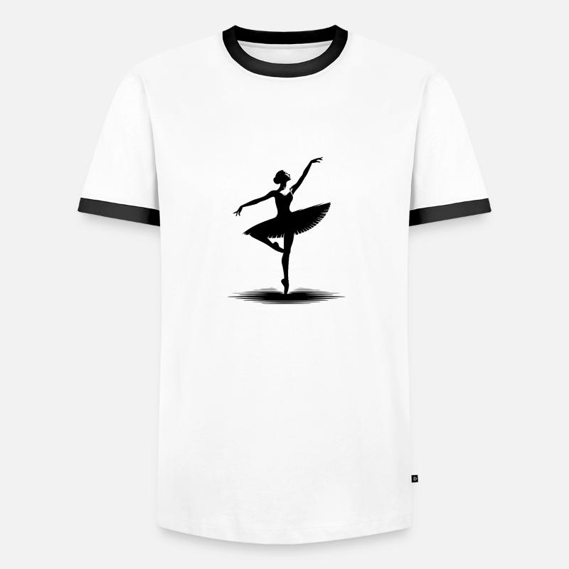 Conception de danse esthétique avec pose classique T-shirt contrasté Homme