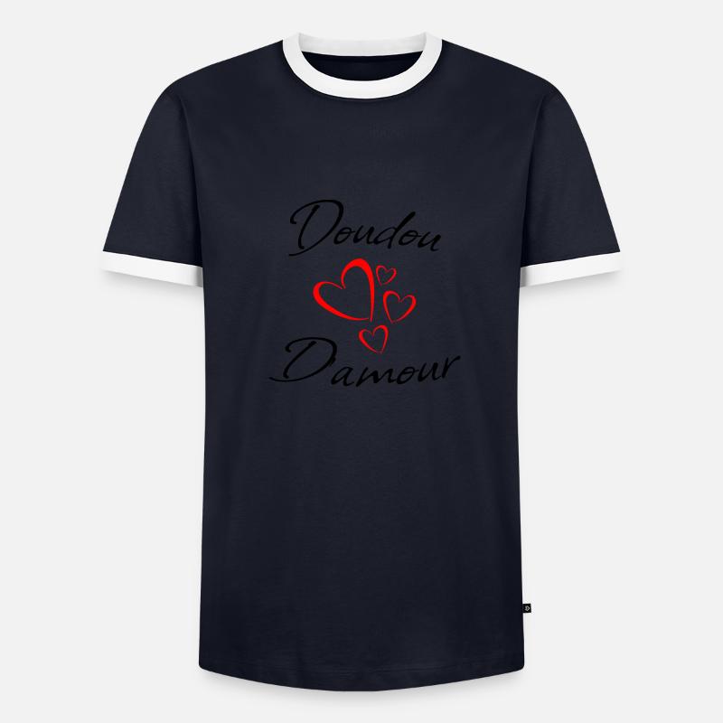 Doudou d amour T-shirt contrasté Homme