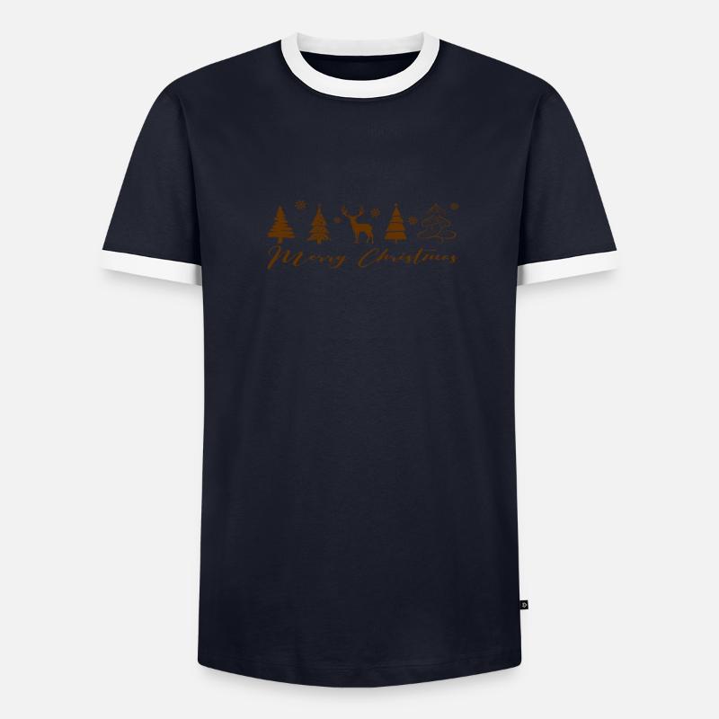 Joyeux Noël T-shirt contrasté Homme