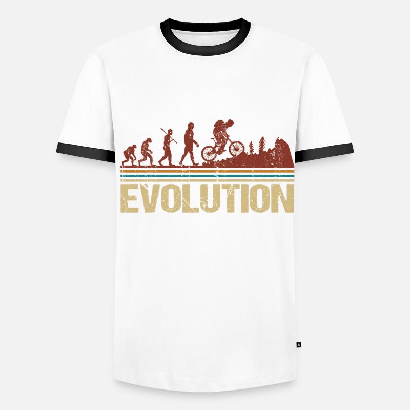 VTT VTT Papa Papa VTT Evolution Retro T-shirt contrasté Homme