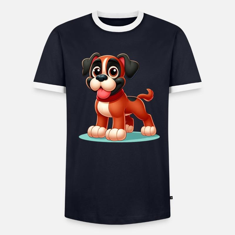 boxer T-shirt contrasté Homme