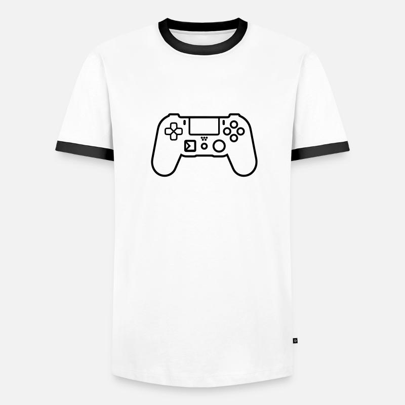 Videospiel-Controller Männer Kontrast-T-Shirt