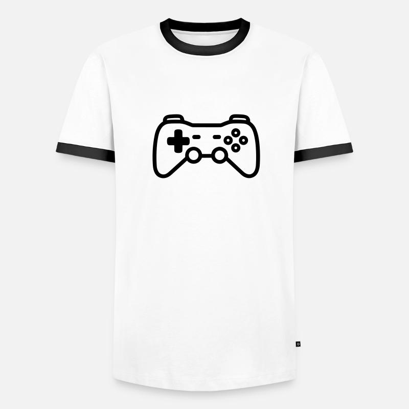 Videospiel-Controller Männer Kontrast-T-Shirt