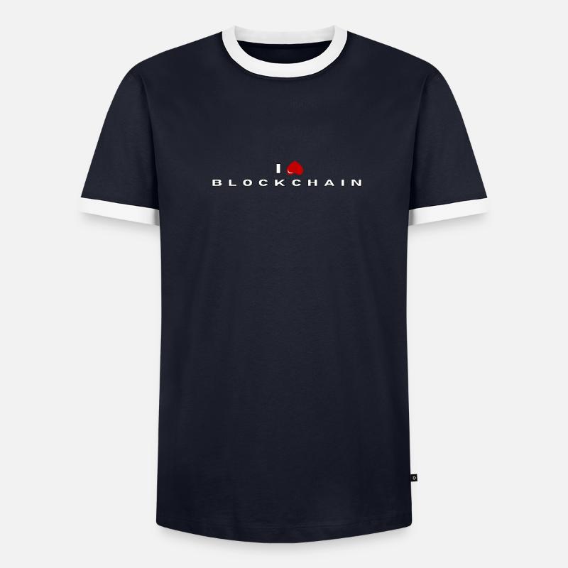 I hate Blockchain Men's Ringer Shirt