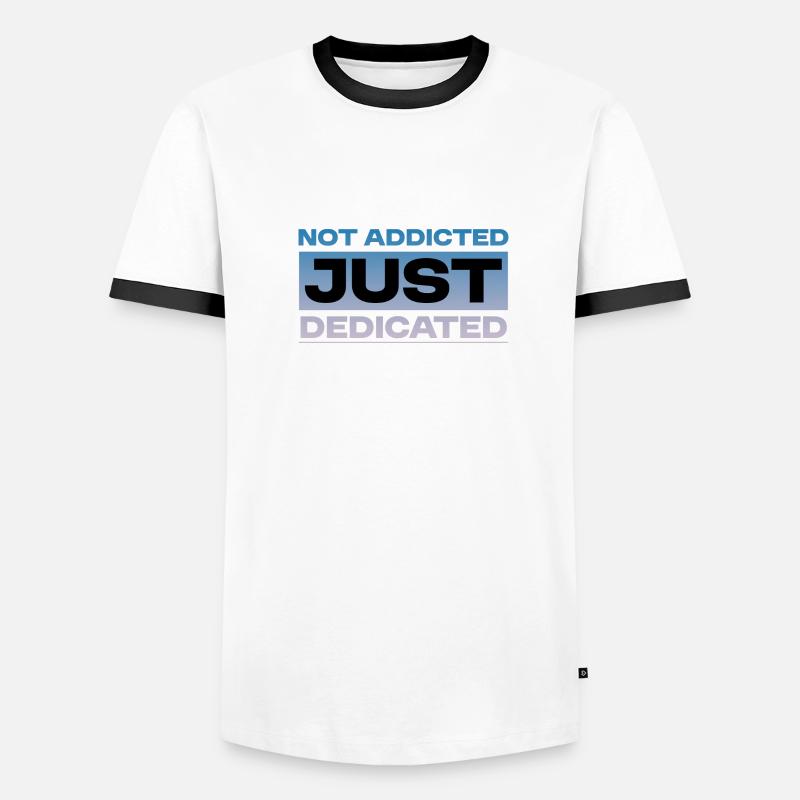 Pas accro juste dédié 4 T-shirt contrasté Homme