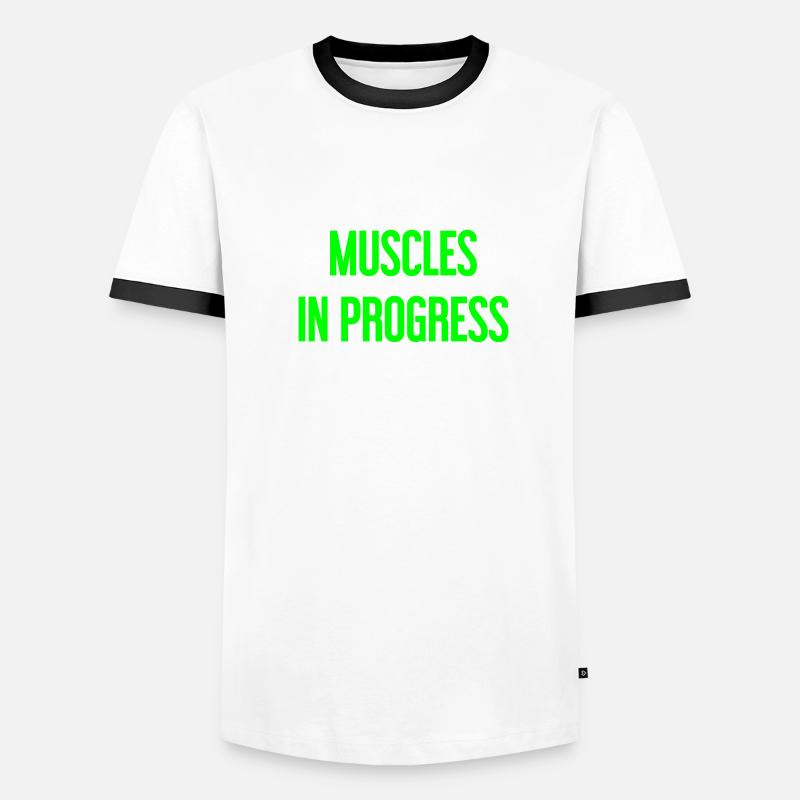 Muscles in Progress Männer Kontrast-T-Shirt