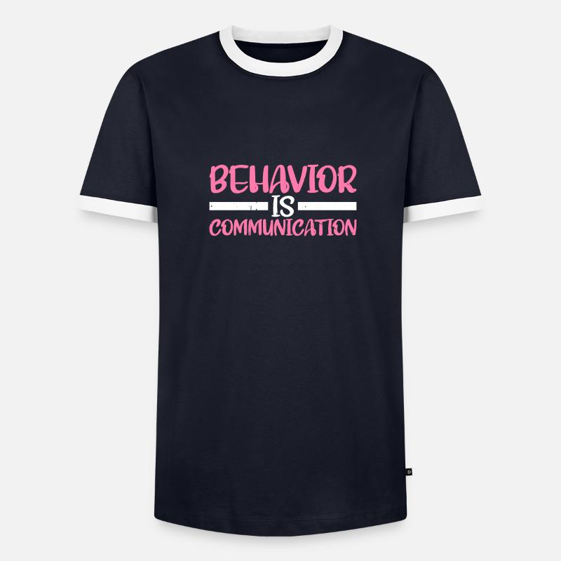 Behavior Is Communication 8 Men's Ringer Shirt