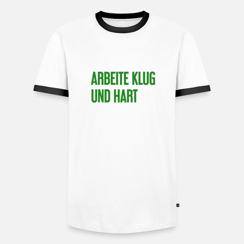Travailler intelligemment et dur - La devise du succès pour les acteurs T-shirt contrasté Homme