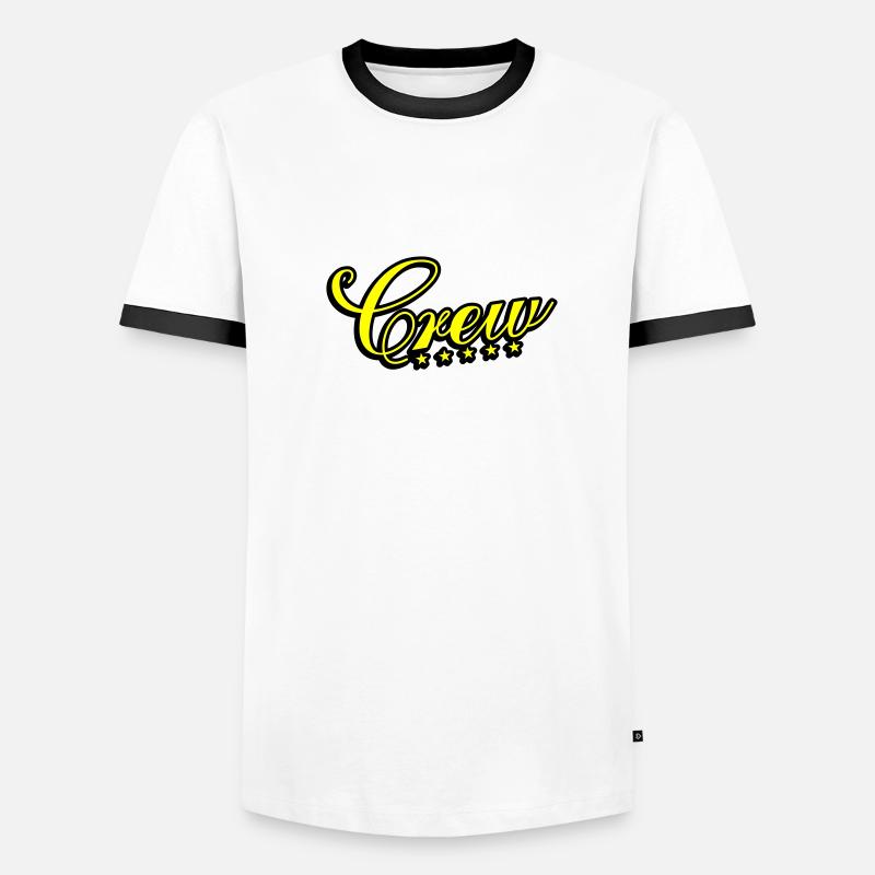 Conception de l’équipage T-shirt contrasté Homme