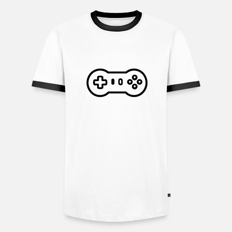 Videospiel-Controller Männer Kontrast-T-Shirt