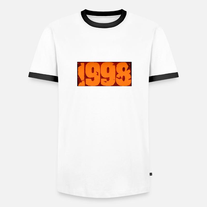 1998 Männer Kontrast-T-Shirt
